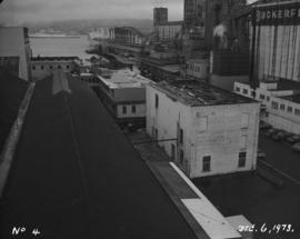 Old time office and store building demolition