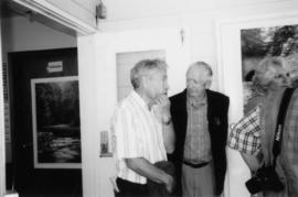 Plaque unveiling with Don Morrissy (? or Manning) and Dick Stace-Smith