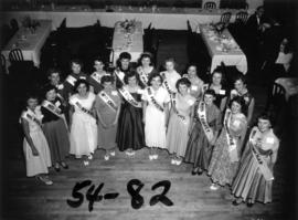 Group photograph of Miss P.N.E. contestants