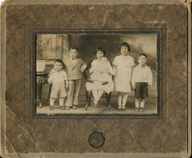 Unidentified six Chinese children - early 1930s