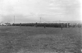 [1st and 2nd Battalions at the 5th Regiment, Canadian Garrison Artillery, at the Cambie Street Gr...