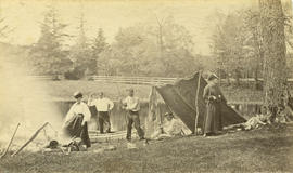 [An unidentified group picnicking]