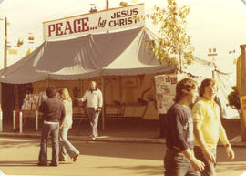 Peace by Jesus Christ display booth