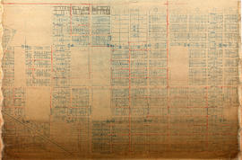 Vancouver, B.C. Plan showing location of water pipes, hydrants, etc. [Hastings Sunrise]