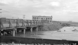 Temporary plank road, Main St. to [Canadian Northern Railway] freight shed, Vancouver