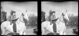 Boy on horse bareback