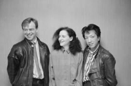 [Unidentified, Sara Diamond, Paul Wong]