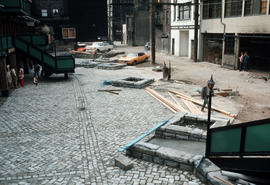 Blood Alley Square and T[rounce Alley] construction