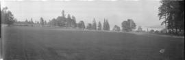 [View of the rear lawns of the Public Hospital for the Insane, New Westminster, B.C.]