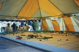 Assembling the Vancouver Centennial birthday cake