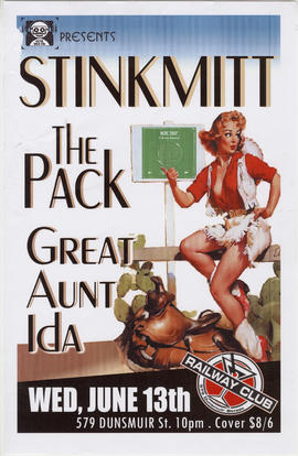 CITR 101.9 presents Stinkmitt, The Pack, Great Aunt Ida : Wed., June 13th : Railway Club, 579 Dun...