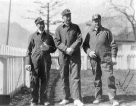 [Mayor L.D. Taylor with Governor General Viscount Willingdon and another man wearing company unif...