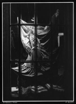 [Close-up of a dress in a shop window] in Gaoler' s Mews