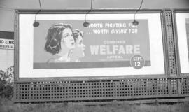 [Welfare Federation Appeal billboard]