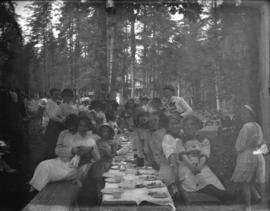 [Unidentified group picnic]