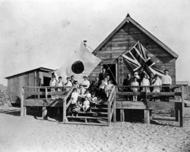 The Nakajima school on Middle Island (also known as Deering Island)