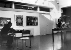 Interior of art gallery at Carnegie Library