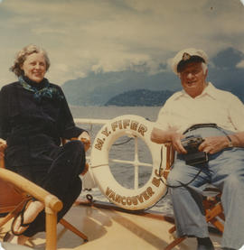 Hilda and Clarence Wallace aboard the M.Y. Fifer