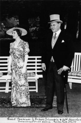 Aldyen and E.W. Hamber at Government House garden party