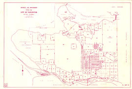 District lot boundaries with the City of Vancouver, British Columbia