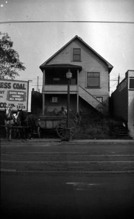 [Clearing the lot at 2818 and 2820 Granville Street]