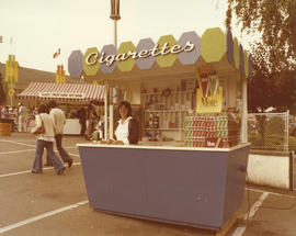 Cigarettes stand on grounds