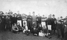 [A gathering of Vancouver Football Club in Hastings at George Black's place]