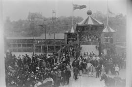 Arrival of Chinese statesman Li Hung Zhang at the CPR dock at the foot of Howe Street