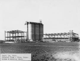 General view - bins, warehouse and machine shop