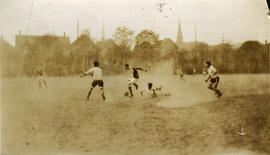 CS [Chinese Students' Athletic Association soccer team] vs. Malkins