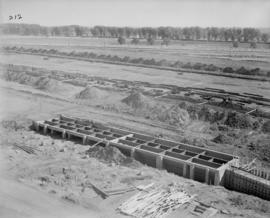 Looking southeast from top of pulp warehouse