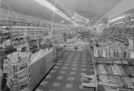 B.C. Drugs Ltd. : interiors of Clare's Drug Store, Victoria at 41st