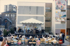 Chevron stage at Lord Roberts School