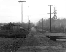 Accident site on P.G.E. [Pacific Great Eastern] foot of Fell Avenue, North Vancouver