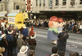 48th Grey Cup Parade, on Georgia and Howe, mascots