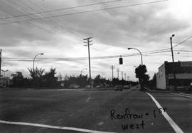 Renfrew [Street] and 1st [Avenue looking] west
