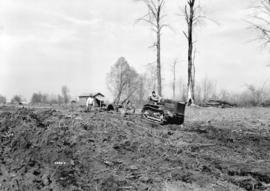 Tractor and Plough at Pitt Meadows [Wise], International Harvester Co.