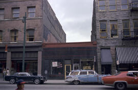 [15-17 West Cordova Street - Nell's Barber Shop and vacant lot]