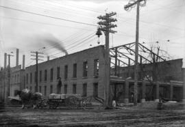 Van[couver] sub station pelton wheel warehouse, Trout Lake