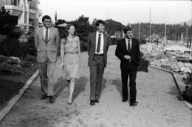 Michael Francis and Australian delegates outside of Westin Bayshore Hotel