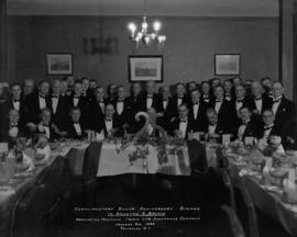 Brenton S. Brown, banquet at the Terminal Club [Group photograph]