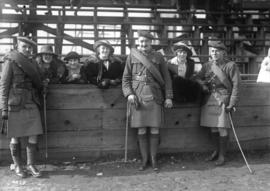 231st on parade [3 officers with ladies]