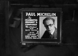 Paul Michelin, Organist and composer [Photograph of advertising poster]