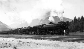 Two of mountain type locomotives