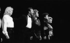 Sheryl Morton, Dean Regan, Ruth Nicholl, Jeff Hyslop and unidentified woman on stage at the Arts ...