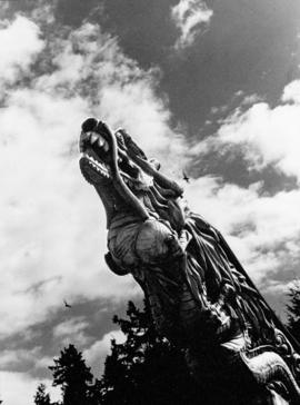 A dragon in the sky [Empress of Japan figurehead in Stanley Park]