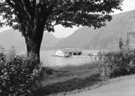 [Harrison Lake Transport Limited] boat house [on Harrison Lake]