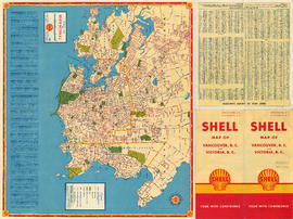 Street map of Greater Victoria, B.C., map cover, and street index of Greater Vancouver