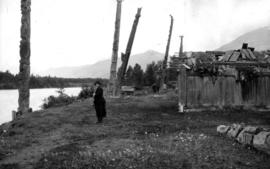 Totem poles at Kitwanga