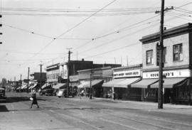 [Looking south at the west side of the 6100 Block of Fraser Street]